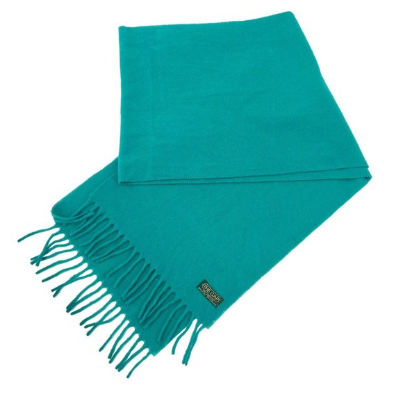 GAP Vintage 70s 80s Teal Blue Green 100% Lambswool Scarf - Picture 3 of 8